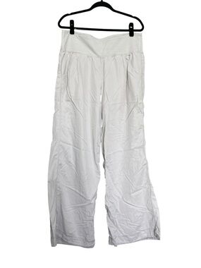 Lululemon Light Gray Wide-Leg Yoga Pants